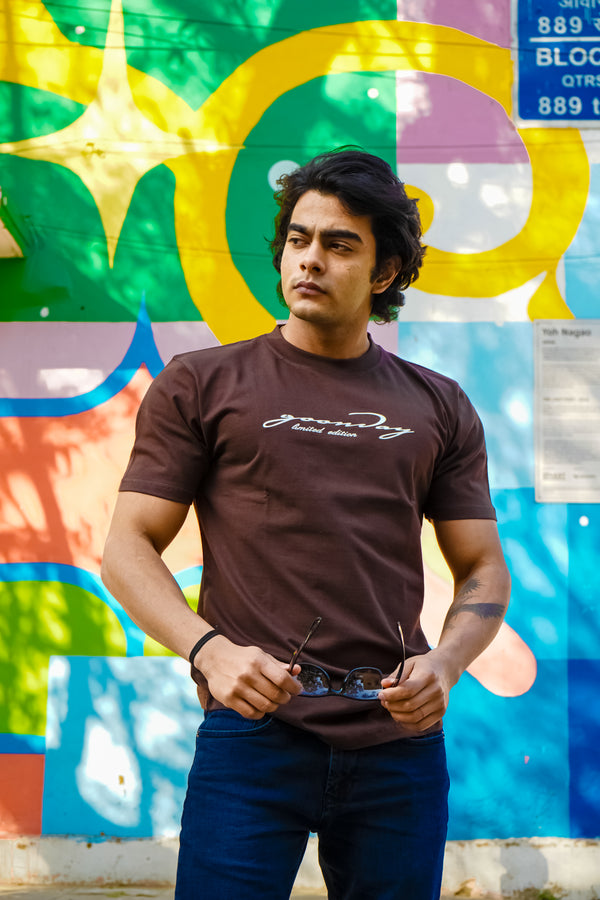 Brown Ultra Soft Regular Fit Limited Edition T-shirt